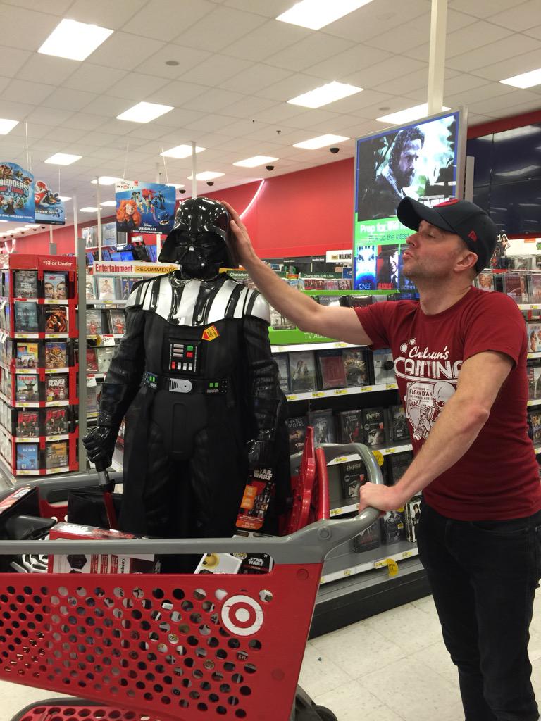 hardwick's tweet photo. WHO'S A BIG BOY?? DARTH'S A BIG BOY IN HIS @TARGET BASKET #ForceFriday #ShareTheForce #TargetPartner http://t.co/NGcCPyWASf
