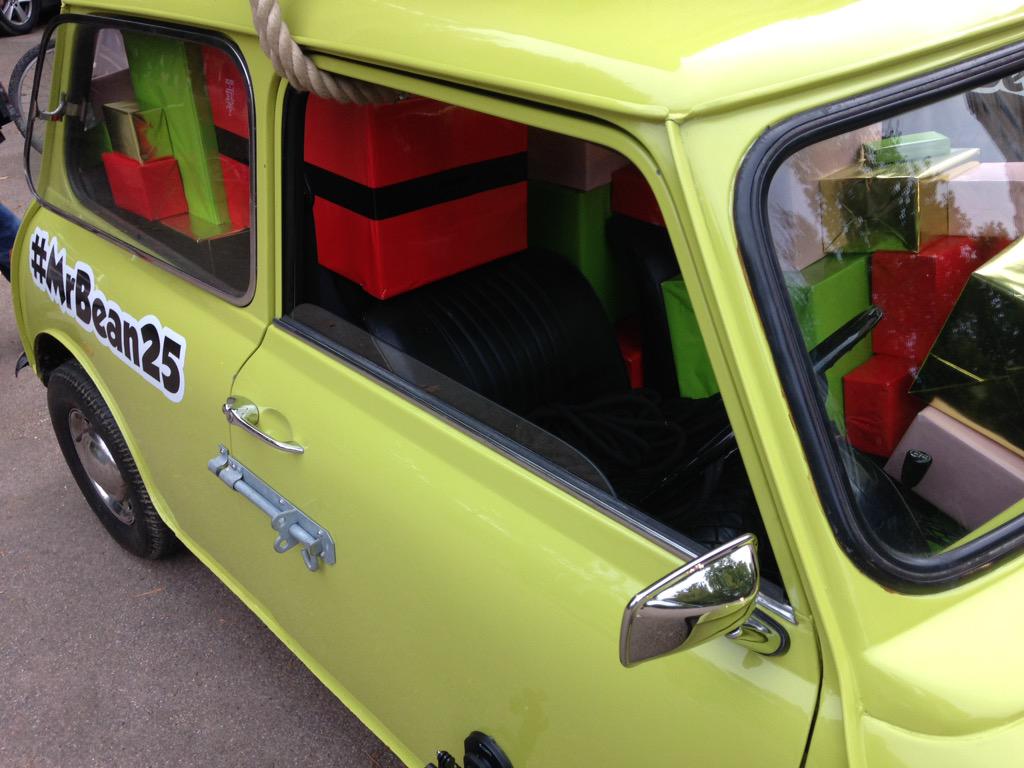 MrBean's tweet photo. But where's Mr Bean?!? #MrBean25 http://t.co/m19gGcjdKg