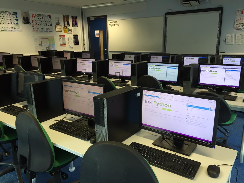 drillep's tweet image. Rooms setup ready for classes next week #visualstudio #ironpython