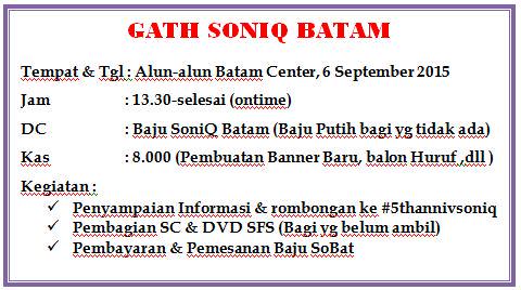 GathCOMATEBatam's tweet photo. @pipihsph_ @Community_Soniq hay dtg ya, CP : id line = soniqbatam buat tanya2 http://t.co/vJrpN7IBoI