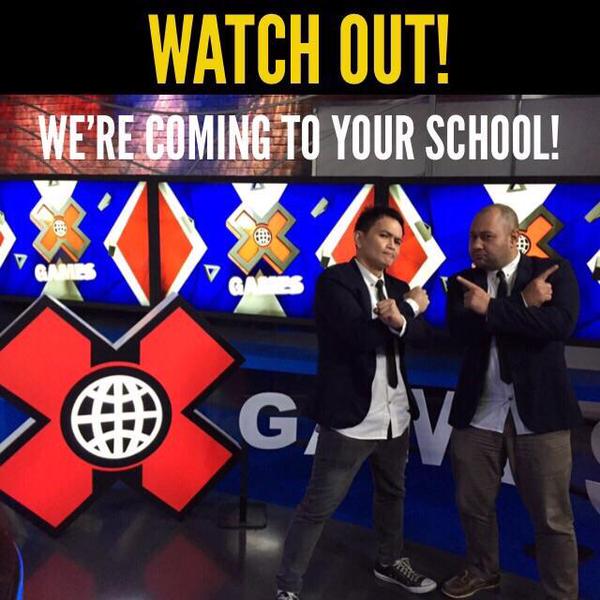 mdtvindonesia's tweet photo. Yow! Selamat ntn @xgamesindonesia 

Oya, kirim foto kegiatan sekolah kalian ke @xgamesindonesia &amp; siap2 kami datang! http://t.co/VQezFTcpDz