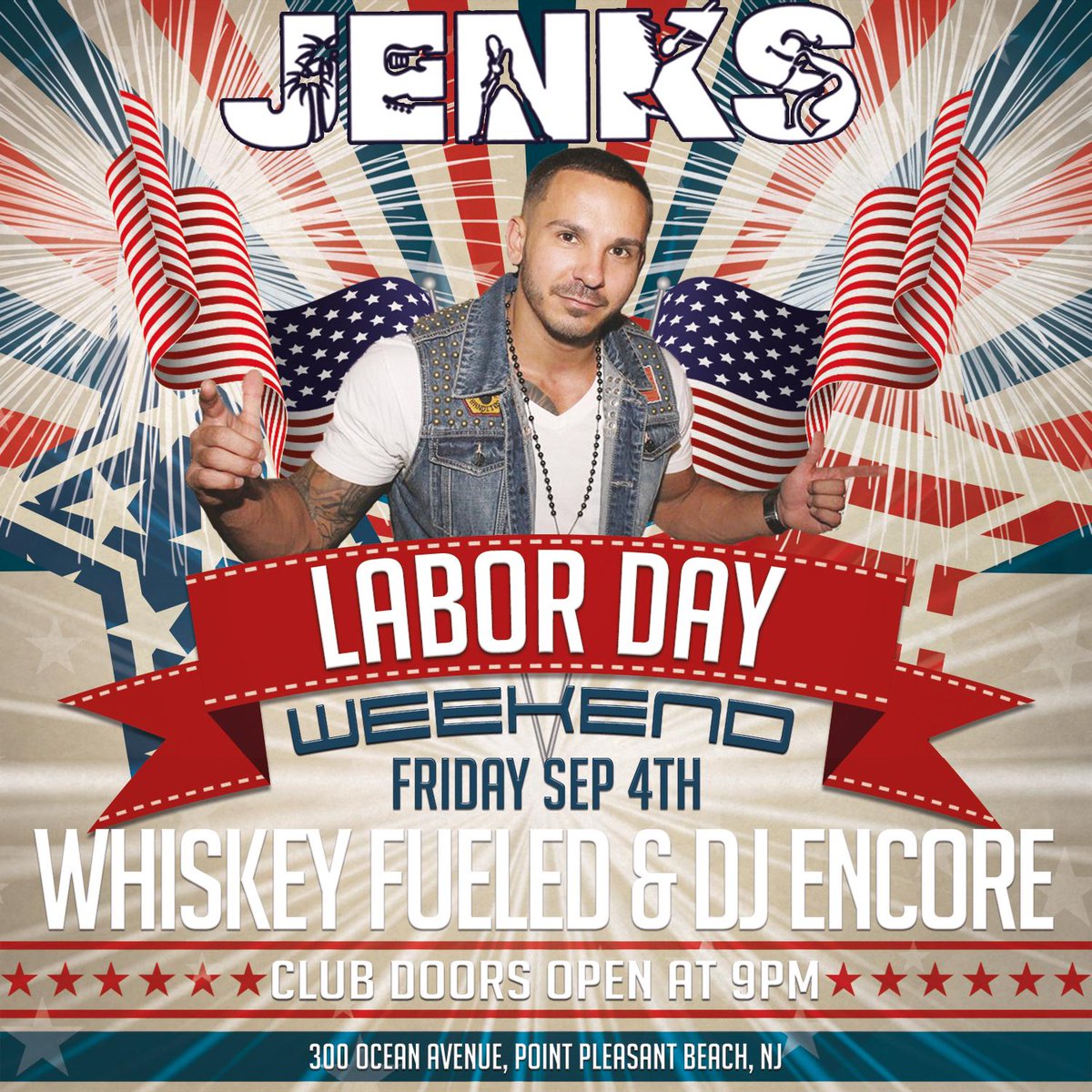 It's going down tonight with <a href="/imdjencore/">DJ Encore</a> &amp; @WhiskeyFueled_! Come celebrate with us. #labordayweekend #jenksclub