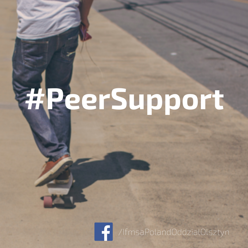 Zapraszamy do udziału w programie Peer Support! Więcej info na naszym fb #ifmsa #PeerSupportOlsztyn