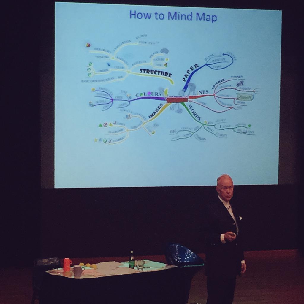 ziquemu's tweet photo. Mind mapping with the originator @Tony_Buzan Hearing it straight from the horse's mouth http://t.co/cxa8Ma3wuk