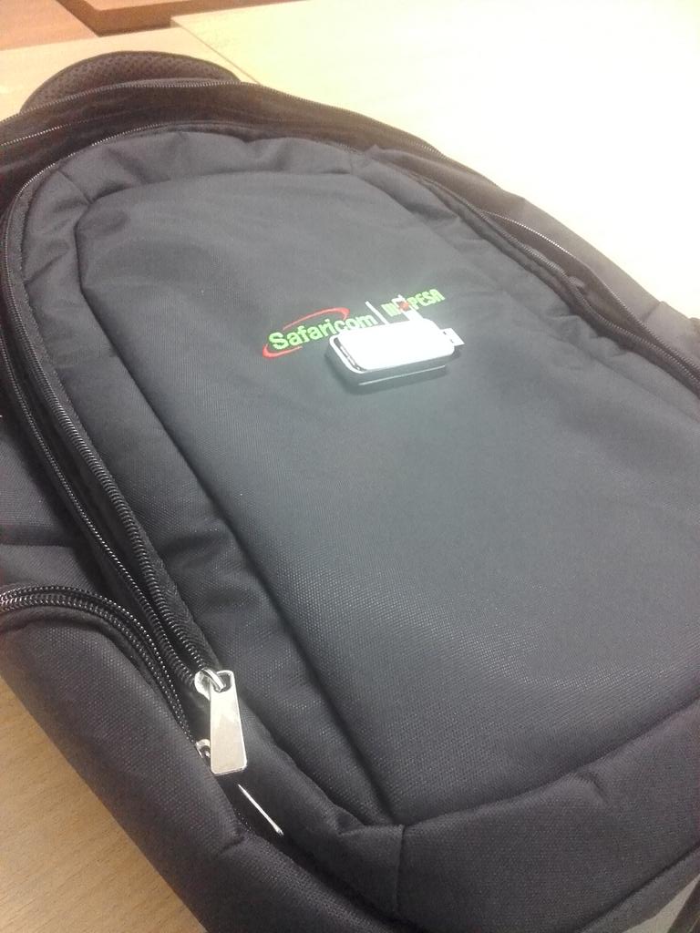 odedejames's tweet photo. No developer event without some SWAG, and @SafaricomLtd #MpesaDevForum is no exception, look what I got today. http://t.co/9gyazgFmBa