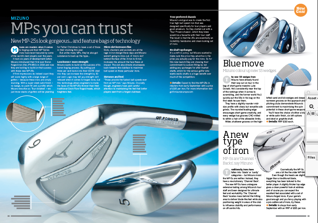TheTodaysGolfer's tweet photo. The beautiful new Mizuno MP-25 Irons. All the low down in the latest issue. @MizunoGolf_News #boronforged #microslot http://t.co/fVozTRFLAh