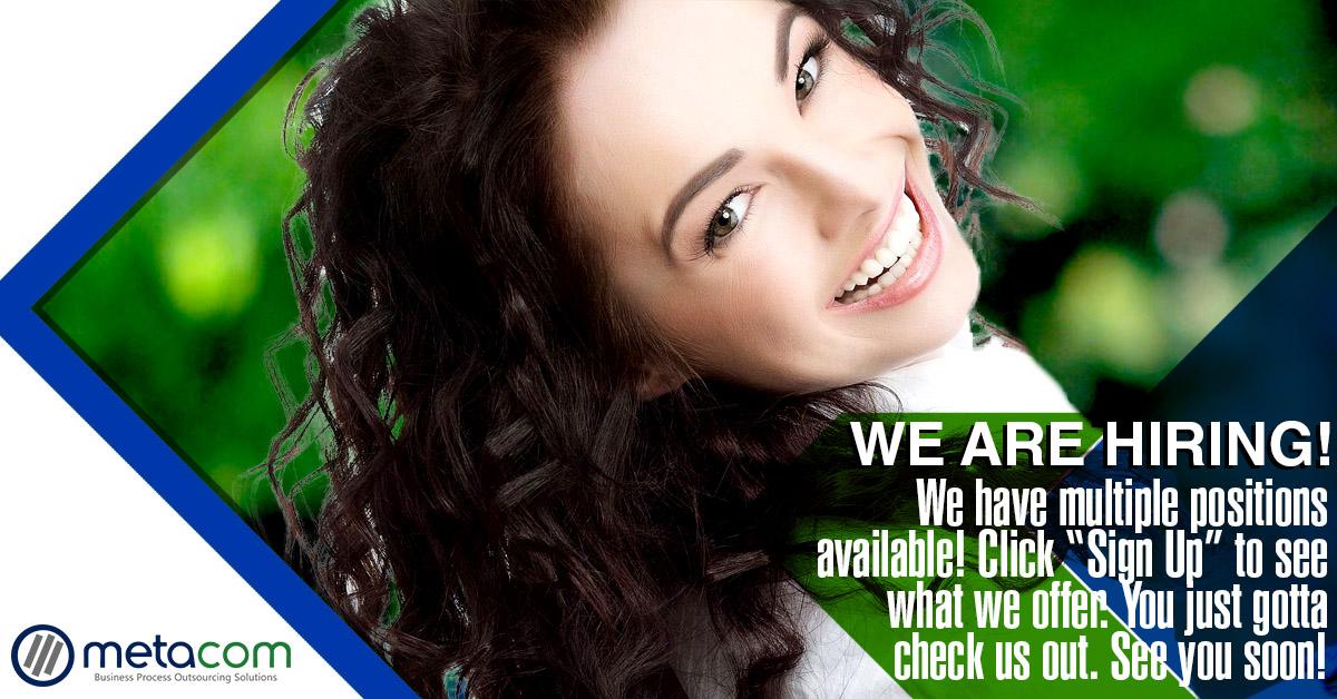 MetacomBPO's tweet photo. #GetHired at #metacom instead of #teleperformance #tpproud #metacomcares Apply now! http://t.co/j9umufnq9R http://t.co/tnSL4vPYVr