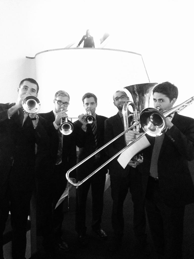 ConcentusBrass's tweet photo. Cheeky pre-fanfare photo opportunity @DLDcollege #PerhapsIUsedAFilter http://t.co/sfJEn66lRr