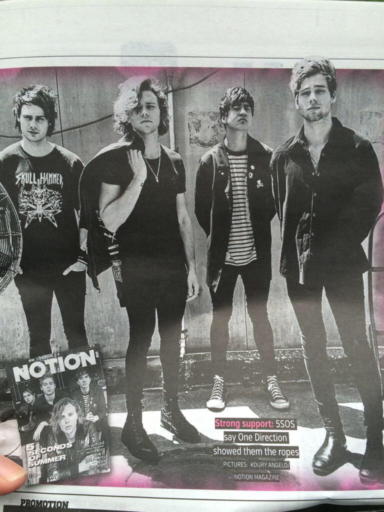 The5sosHotwire's tweet photo. 5SOS on The Metro newspaper today (via @teallights and @5SOS_Daily)#5SOSFetusFridays  http://t.co/fv1ugfrsuv