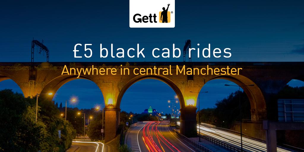 Gett_UK's tweet photo. Manchester, today’s your lucky day! £5 rides anywhere in the city centre! #funfor5 #Gettanywhere http://t.co/e0hWRwhbHR