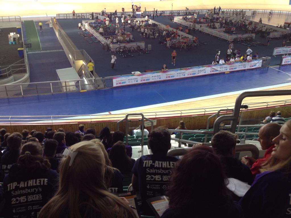 GillyMara's tweet photo. At the velodrome @_schoolgames @youthsporttrust #TIP2015 #2015SSG awesome!!! http://t.co/GSpH5VDhMP