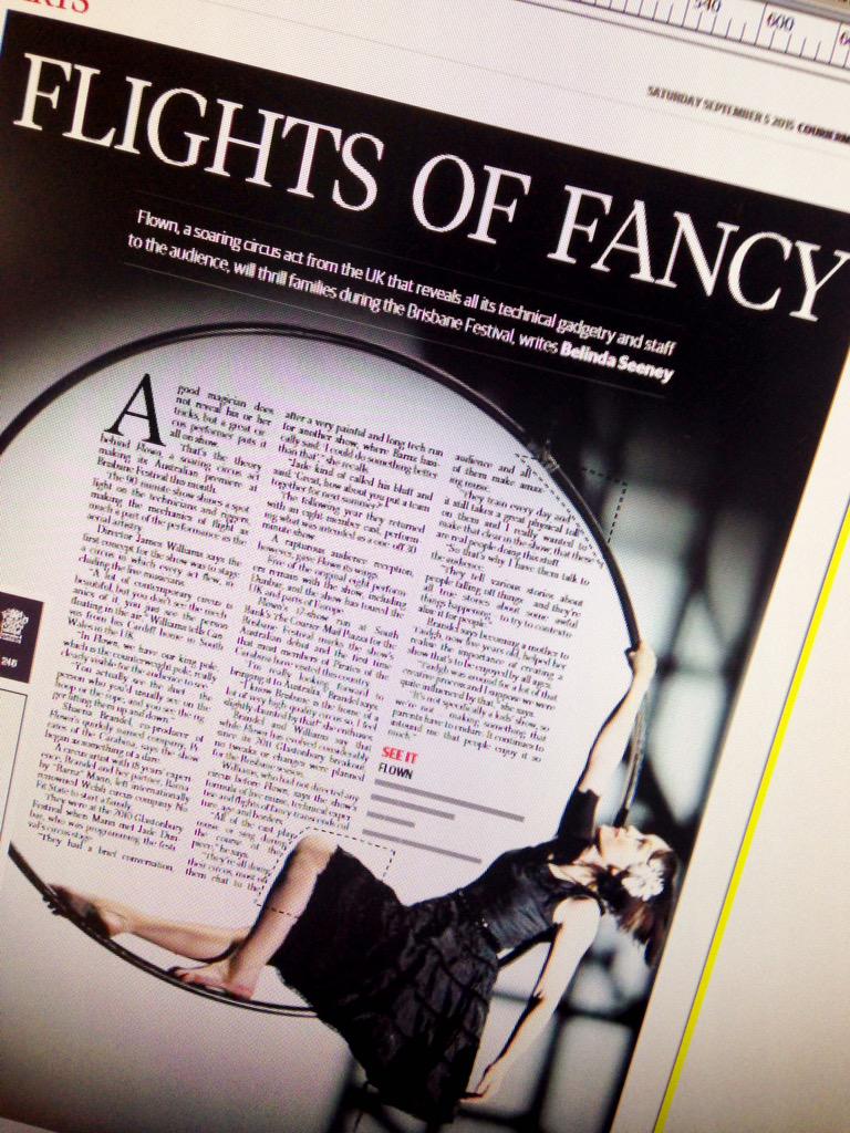 qldCANVAS's tweet image. Spoilt for choice as @BrisFestival kicks off ~ like #Flown ~ flying in to @couriermail #piazza #southbank next week