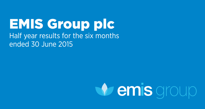 EMISGroup's tweet photo. We've announced our half year results today. Find out more here: http://t.co/6Xoof7uFFg #EMISGroup http://t.co/SErFuMQFNH