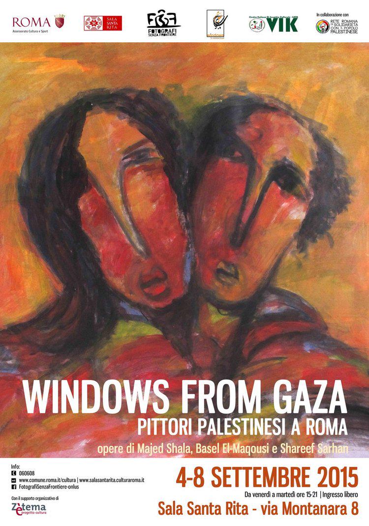 Turismoromaweb's tweet photo. #WindowsFromGaza In mostra a Sala Santa Rita opere di artisti gazaui del collettivo Shababik http://t.co/s0rBbpi3lZ http://t.co/NUwg4ZZ2Qx