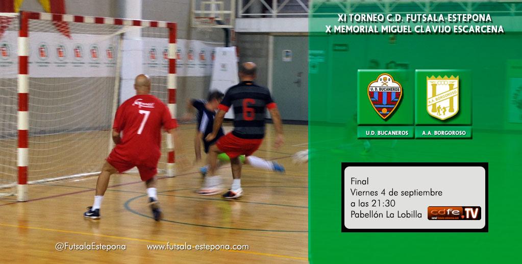 FutsalaEstepona's tweet photo. Bucaneros y @ABorgoroso disputarán la gran final del torneo. El ganador conquistará su primer torneo-memorial http://t.co/xBP6yAv8yf