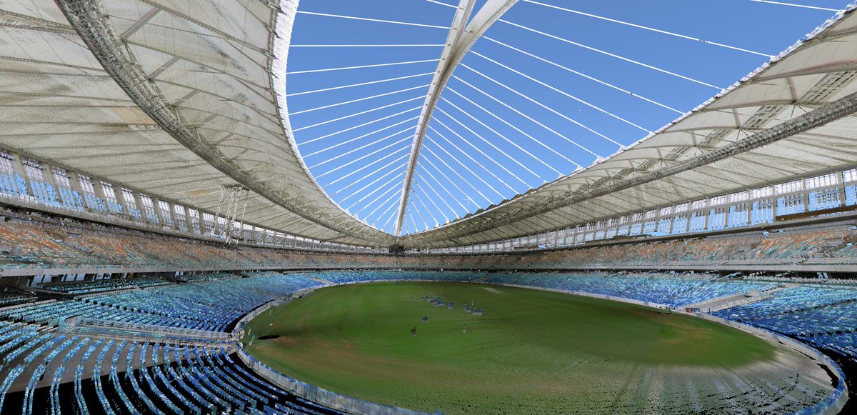 Pointools's tweet image. One for the #sports #fans : can you guess the stadium? #pointcloud captured with @LeicaGeosystems C10
