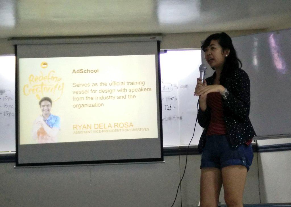 UPAdCore's tweet photo. CRT VP Lara Cruz introducing the CRT department #RedefineCreativity #YourAlternateUniverse http://t.co/0NLSNK5Eg5
