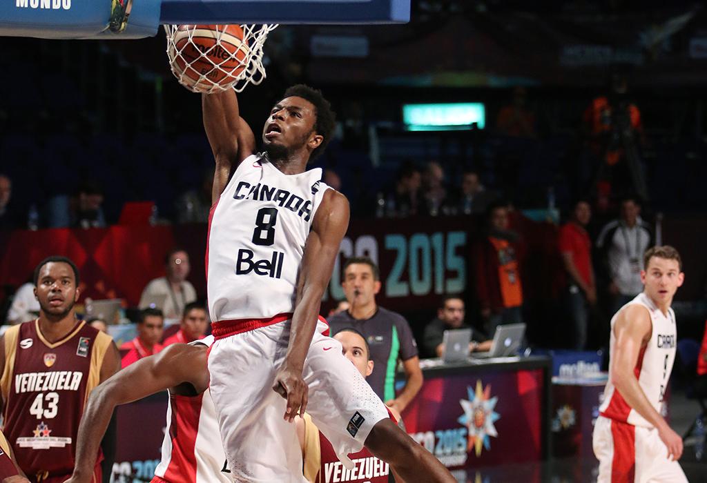 NBA's tweet photo. Dominican Republic, Argentina, Canada &amp; Mexico each win Thursday at @FIBA #FIBAAmericas2015  http://t.co/FmHSMRBrPF http://t.co/geg1Leo36g