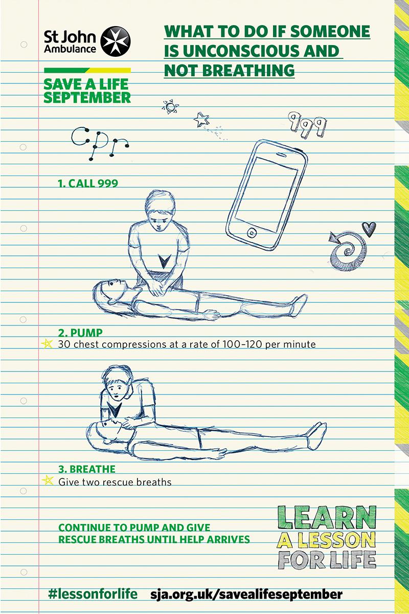 LM_EMAdist's tweet photo. RT @stjohnambulance: If someone is unconscious and not breathing, CPR can save their life. Please RT! #lessonforlife http://t.co/jPOUnXNvUK