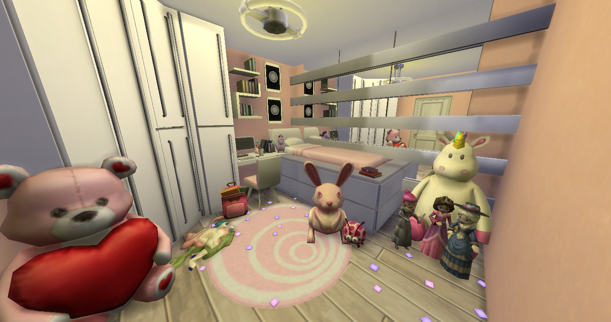 ChainSim's tweet photo. Sweet Girls Bedroom - Available for download on the Sims 4 Gallery #Sims4 #ChainSim http://t.co/sTQGqoOMrC