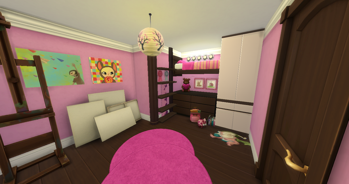 ChainSim's tweet photo. Girls Artist Room - Available for download on the Sims 4 Gallery #Sims4 #ChainSim http://t.co/sEWpReRkw4