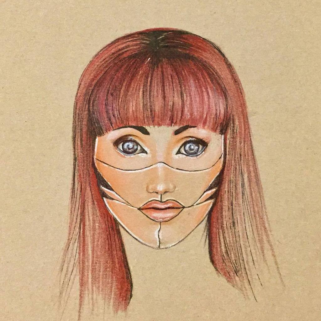 Otherbots's tweet photo. Mรกquina #Robot #Cyborg #Machine #Gaming #art #drawing #fabercastell #sherobot #nature #blueeyes by falaile http://t.co/seaAJkTE3j
