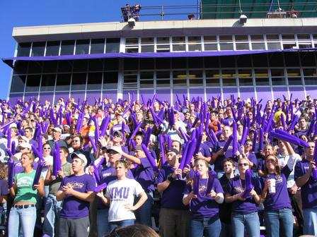 JMUSports's tweet photo. Happy college colors day! Wear purple today to support your #JMUDukes. #1dayuntilkickoff http://t.co/bXw9ICV7QT