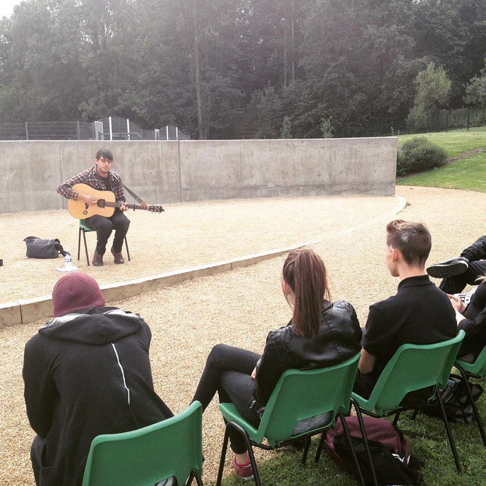 unitystoke's tweet photo. What a great show the young people gave at their live music in the park event for the summer arts college. http://t.co/VWRzBWRMsJ