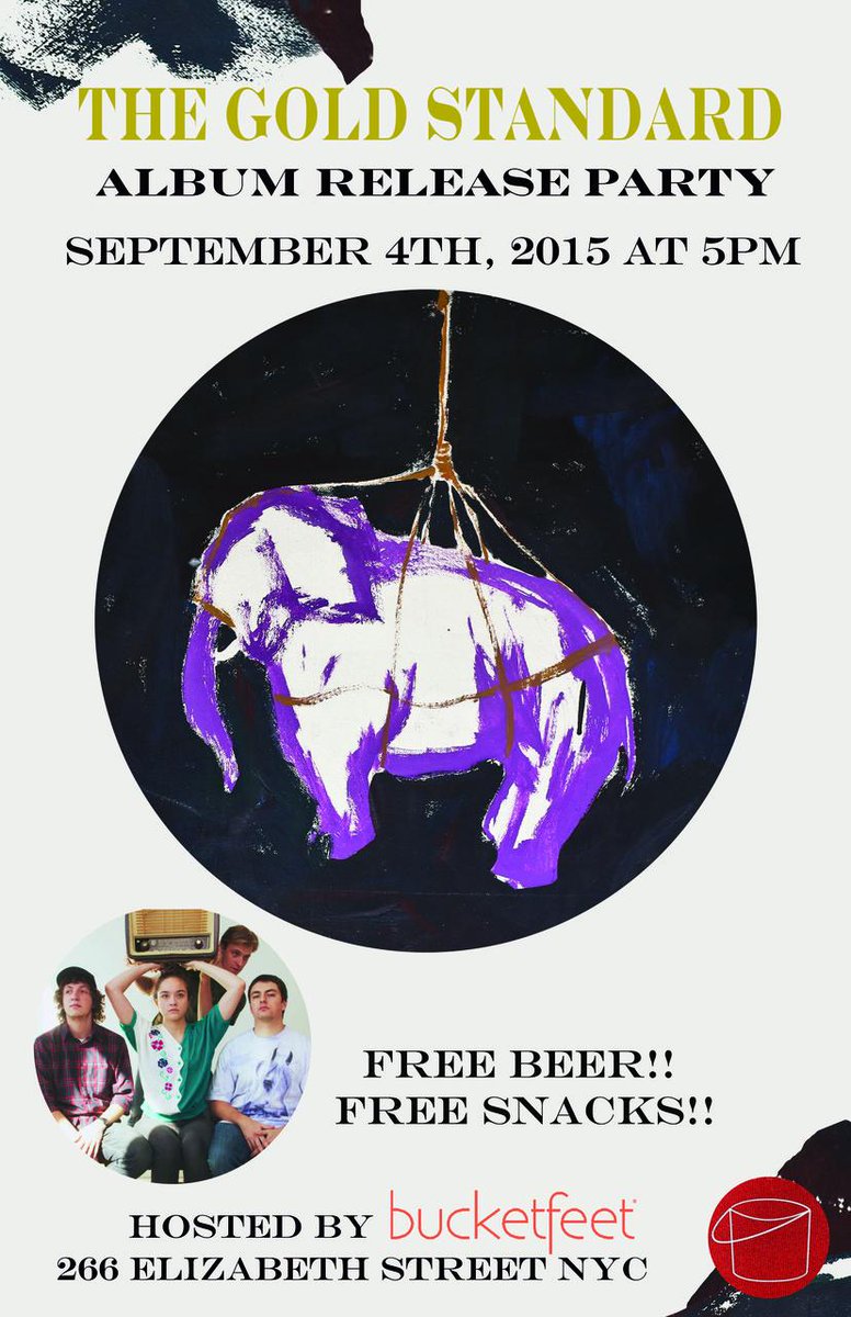 Music is hard to put on #BucketFeet, so we're throwing @marrowtweets a release party instead. #goldstandard #NYC