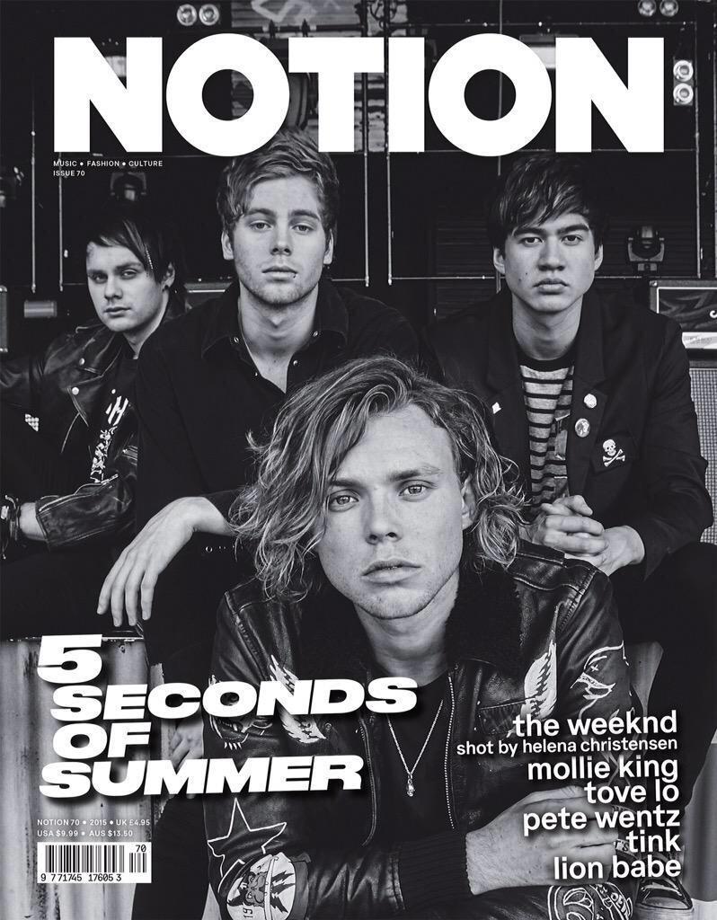 5SOS_Daily's tweet photo. 5SOS fam! Don't forget to pre-order 5SOS's cover of @NotionMagazine here: http://t.co/X69SSOokEs (Available: Sept 13) http://t.co/KEJxUQVMpo