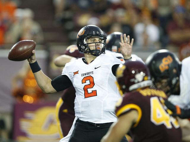 JBtalkinSportz's tweet photo. Congratulations to QB1 QB Mason Rudolph for leading Oklahoma State to 24-13 win last night -  2 TDs. #QB1Performance http://t.co/6S7HEIjs7Q