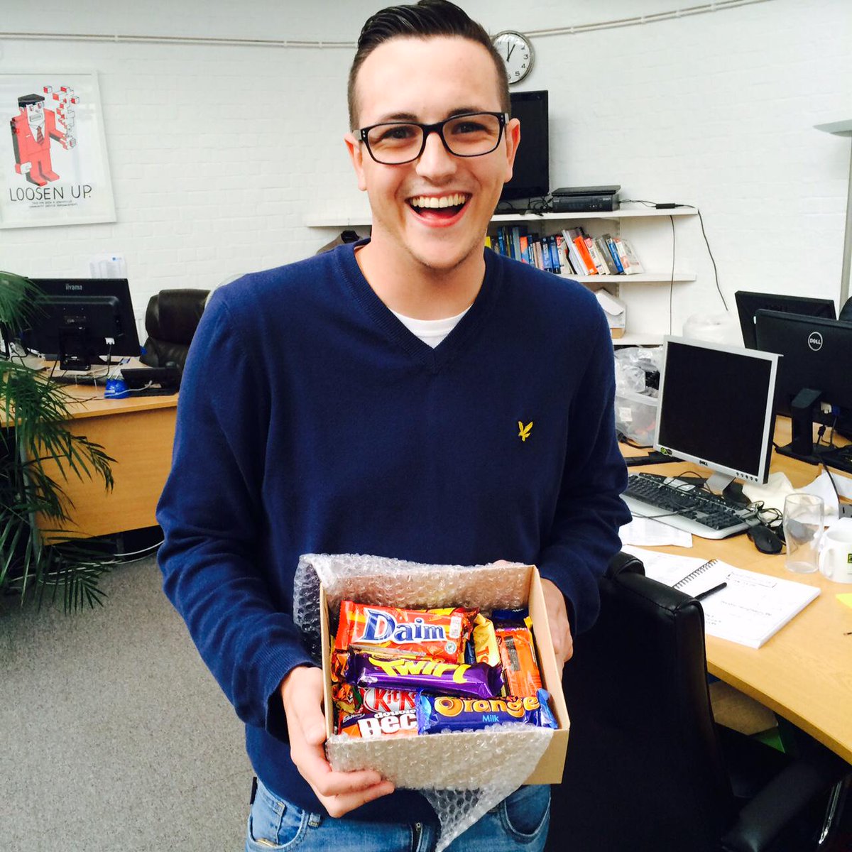 Clik (@clik_tweets) on Twitter photo Callum has had another present from a customer what's going on? Please stop his head is going to explode! <a href="/Doorcaresw/">Teresa Chown</a> Callum has had another present from a customer what's going on? Please stop his head is going to explode! <a href="/Doorcaresw/">Teresa Chown</a>