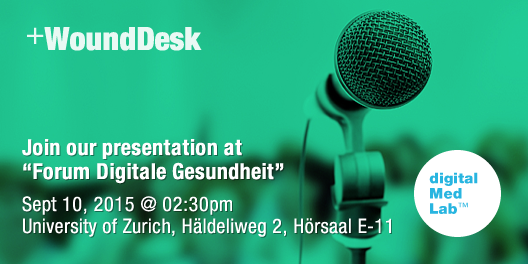 WoundDesk's tweet photo. Join our speak „Improved #woundcare using #mHealth“ next week at University Zurich #FDG15 — http://t.co/ml2WixsHRn http://t.co/R2POxOOCai