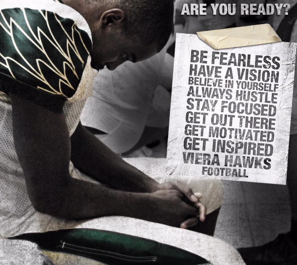 CoachErnieCruz's tweet image. Game Day Hawks! Win your battles. Regardless of outcome...finish strong! #UTB #FocusFinish @VieraHawks @Bigcoachmays