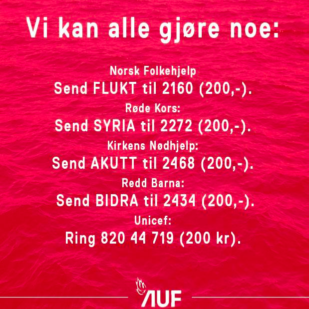 aufnorge's tweet photo. Vi kan alle gjøre noe. http://t.co/Zxpc3ucdId