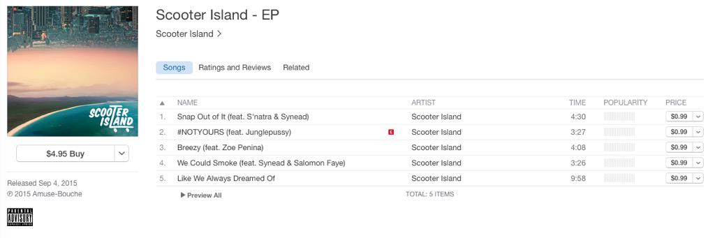 ~ Our debut EP, 'Scooter Island' has officially DROPPED 😁😁😁! Be sure to grab it on iTunes:
itun.es/us/Pjnw9 ~