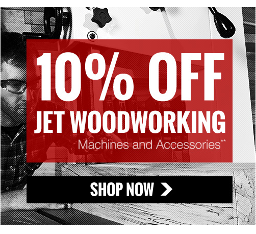 #Woodworkers! Get that <a href="/JET_Woodworking/">JET Woodworking</a> machine you've always wanted to add to your shop » bit.ly/1JTUmHx