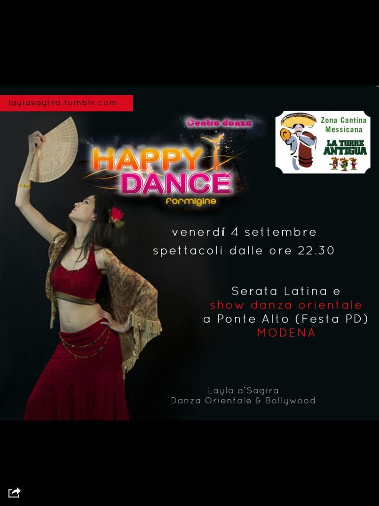 Laylasagira's tweet photo. Questa sera spettacolo di danza orientale nella Festa di #Modena a Ponte Alto #festaunita #danza http://t.co/SOF8OcHNrz