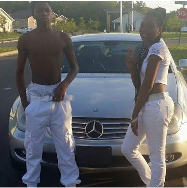 Sister &amp; Brother bond all white turn up!!!!! 😂