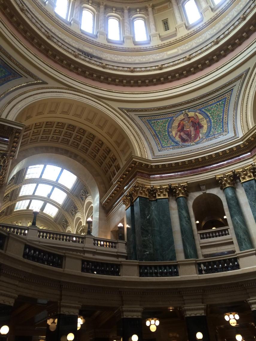 Scenic shortcut on my way to get a sub at lunch #WICapitol