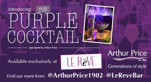 Visit <a href="/LeReveBar/">Le Reve</a> this month and try our #PurpleCocktail! £1 from each sale goes to the <a href="/WeLoveLichfield/">We Love Lichfield</a> fund.