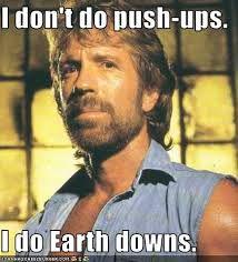 NuHealthSupps's tweet photo. #FridayFun #GymHumor #Workout #PushUps #EarthDowns #ChuckNorris #NuHealth #NuHealthSupps http://t.co/0LcLuOflz2 http://t.co/mGbfxPPFsr