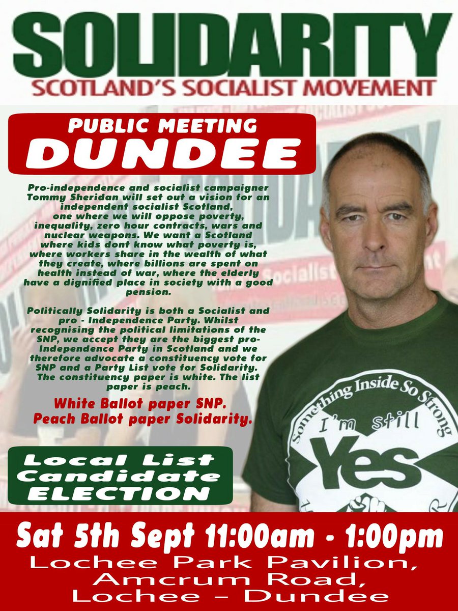 citizentommy's tweet photo. Aberdeen tonight. Dundee tomorrow morning. Come along and listen to our policy platform #IndyRef2 #DefyAusterity http://t.co/6kiccUh3ev
