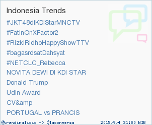 trendinaliaID's tweet photo. Trend Alert: #NETCLC_Rebecca. More trends at http://t.co/OMCuQPRWwL #trndnl http://t.co/tY92W6GZEX