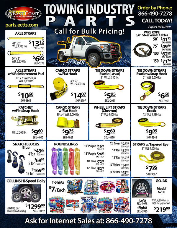 ECTTS's tweet photo. ATTENTION! Towing Industry Parts Special Inside #ectts #tow http://t.co/GZPk7TI0Yr http://t.co/i6AovogGxU
