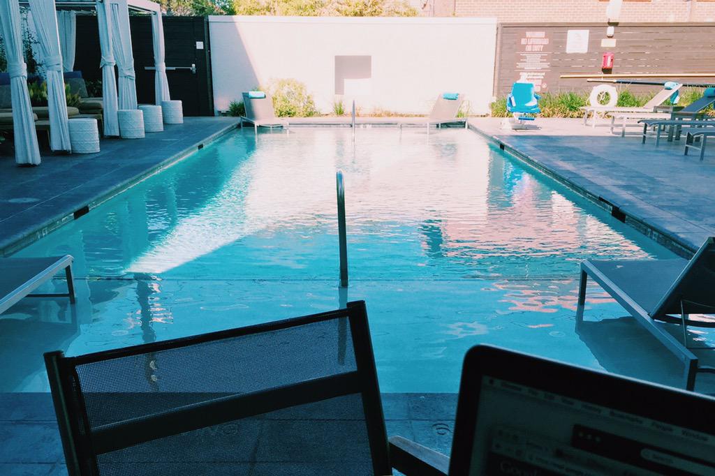 randlebrowning's tweet image. .@Skillcrush I'm #skillcrushingit poolside in Dallas today before the BU/SMU game this evening. #SicEm #SicSMU