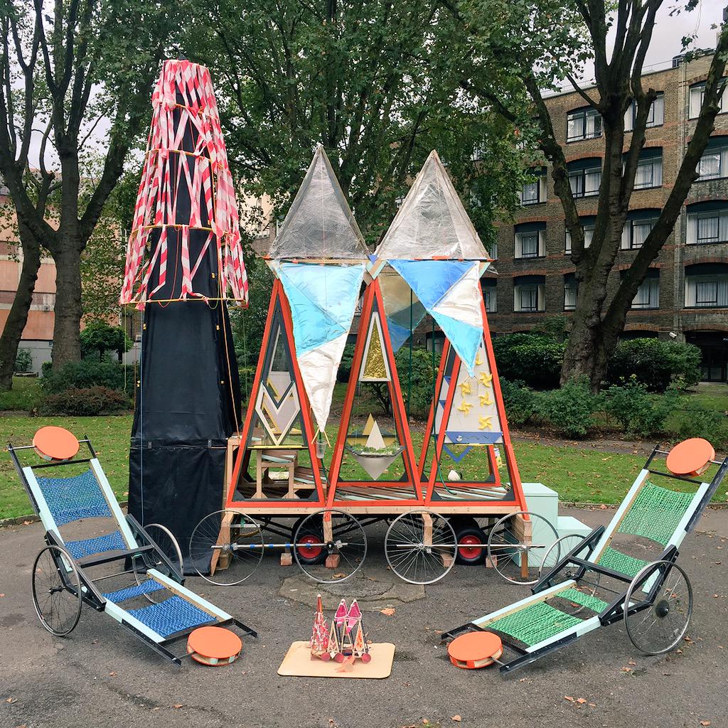 Farlie01's tweet photo. Amazing final public installation created by the students of Bartlett Summer School! @BartlettArchUCL http://t.co/YyN4I9Jjk8
