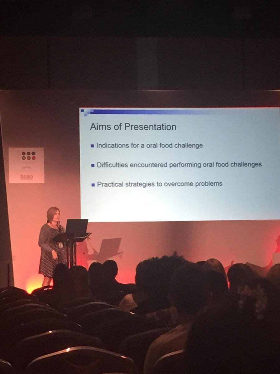RoisinRoycroft's tweet photo. Gemma from @GSTTnhs discussing the practicalities of food challenges @BSACI_Allergy #BSACI2015 http://t.co/gH6r5lxHIG