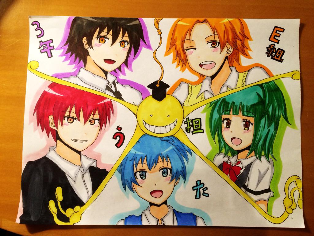 れーれー イラスト垢 3年e組うた担描いてみました 暗殺教室 絵描きさんと繋がりたい Http T Co Ni5ojubqu7 Twitter