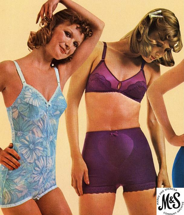 M&S Archive on X: Panty girdles, floral all-in-ones and 1970s posing for  the ultimate smooth foundation #FlashbackFriday  / X